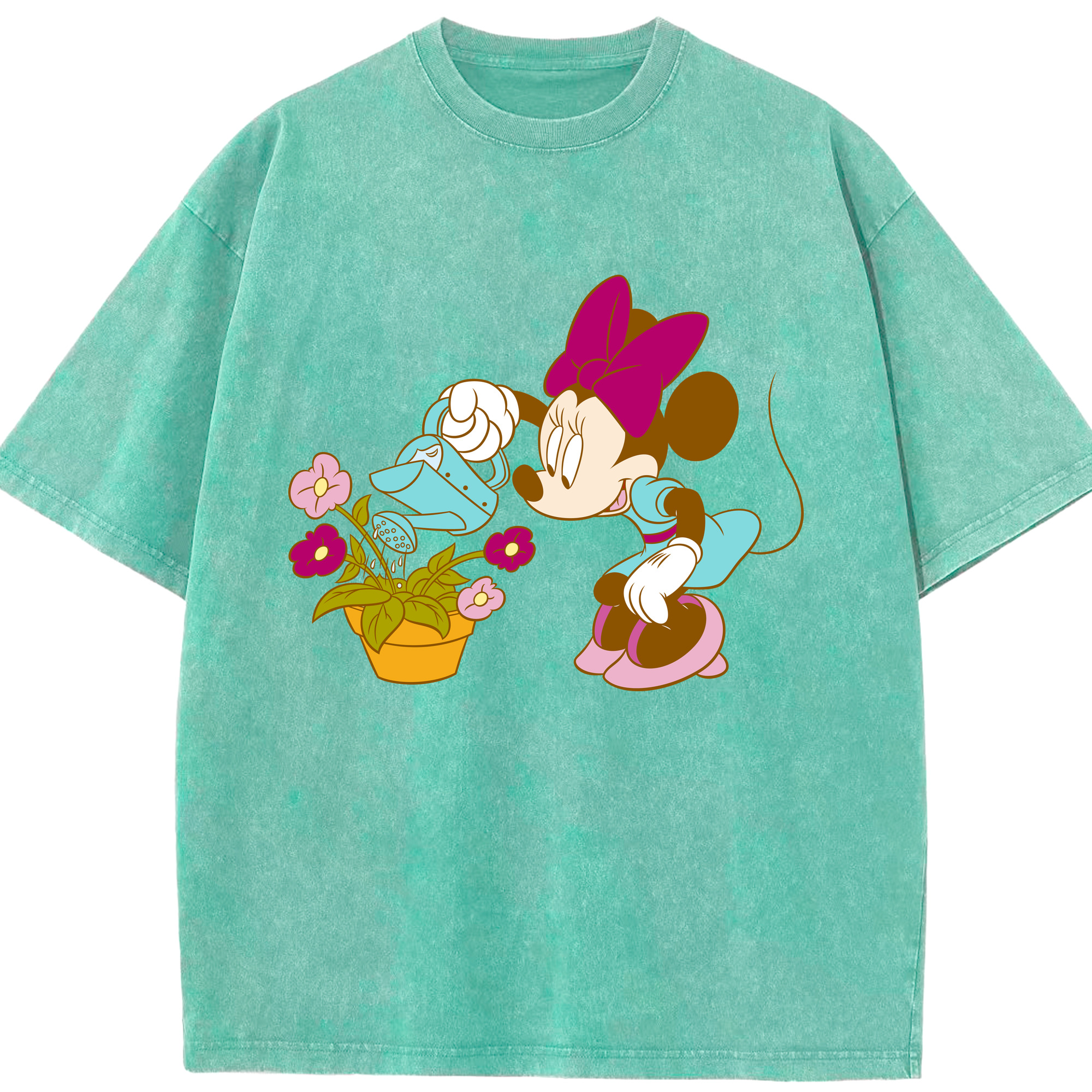 （画像用） ミッキーマウス Mickey Mouse 綿100% ヴィンテージ風 半袖Tシャツ（フロントプリント）